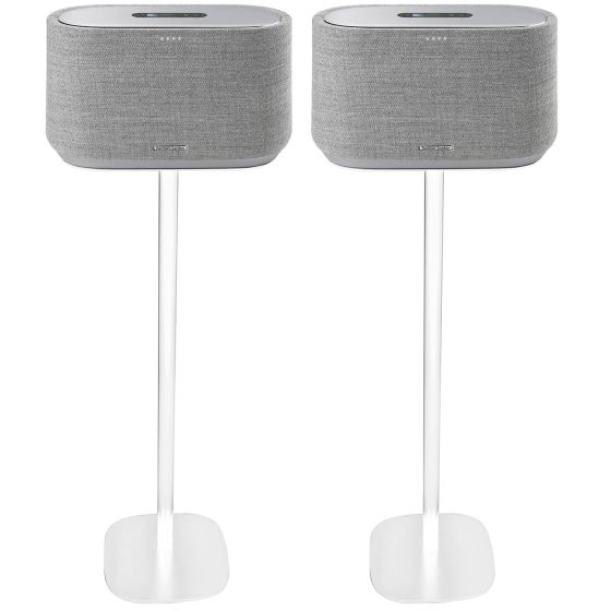 Coppia di piedistalli Vebos con Harman Kardon Citation 500 Bianco Doppio