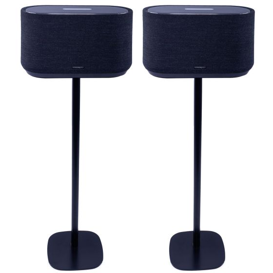 Coppia di piedistalli Vebos con Harman Kardon Citation 500 Nero Doppio