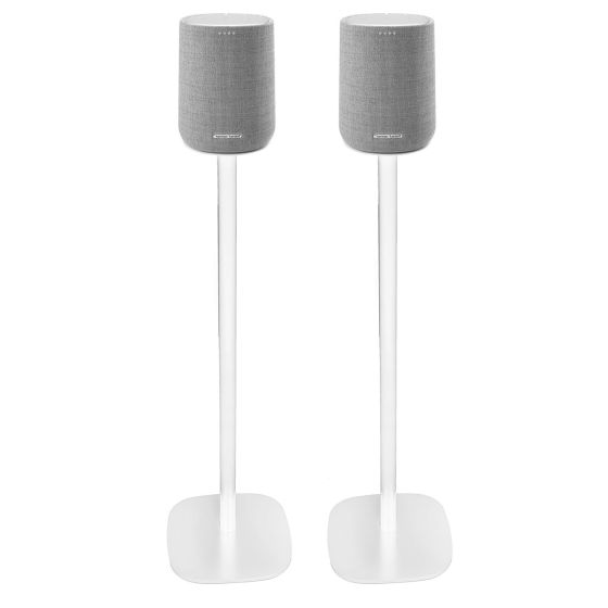 Coppia di piedistalli Vebos con Harman Kardon Citation One Bianco Doppio