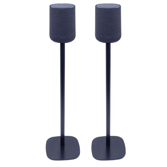 Coppia di piedistalli Vebos con Harman Kardon Citation One Nero Doppio