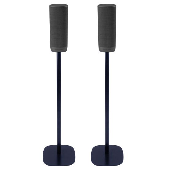 Coppia di piedistalli Vebos con Harman Kardon Citation Surround Nero Doppio