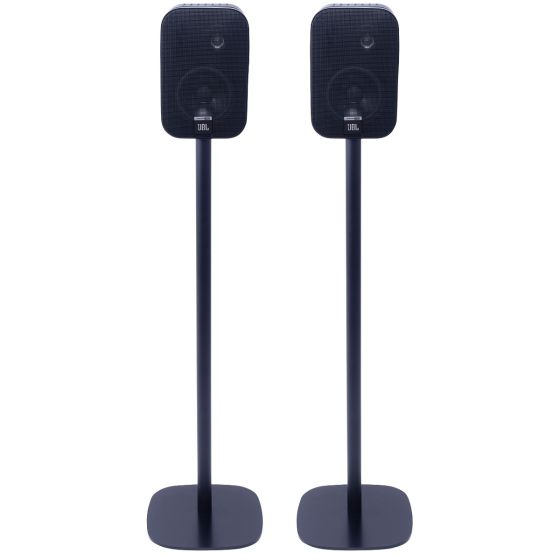 Coppia di piedistalli Vebos con JBL Control One Nero Doppio