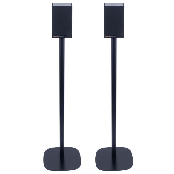Coppia di piedistalli Vebos con Klipsch Cinema 1200 Nero Doppio