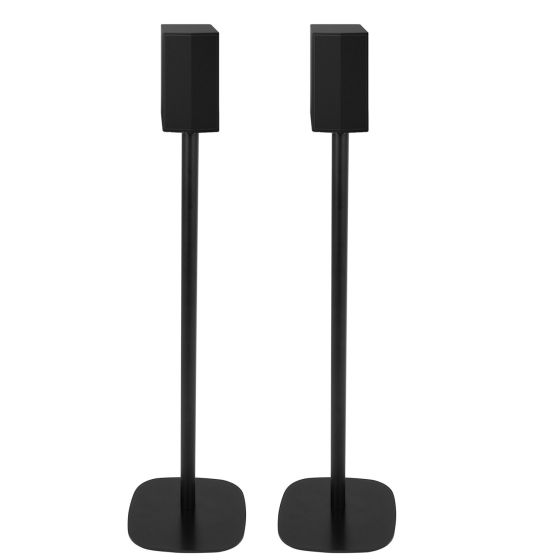 Coppia di piedistalli Vebos con LG SPT8 S Nero Doppio