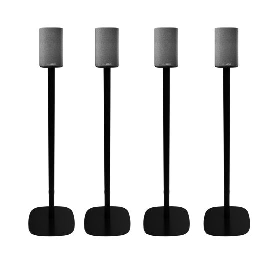 Coppia di piedistalli Vebos con Loewe We. BOOST Nero (4 Pezzi)