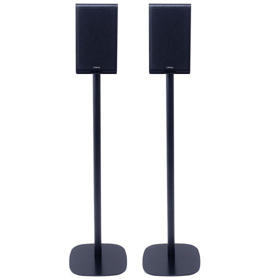 Coppia di piedistalli Vebos con Lonpoo LP 42 Nero Doppio