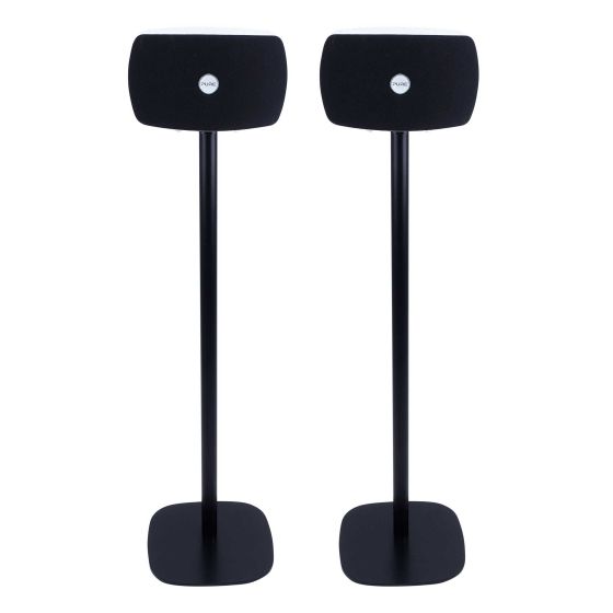 Coppia di piedistalli Vebos con Pure Jongo TX2 Nero Doppio