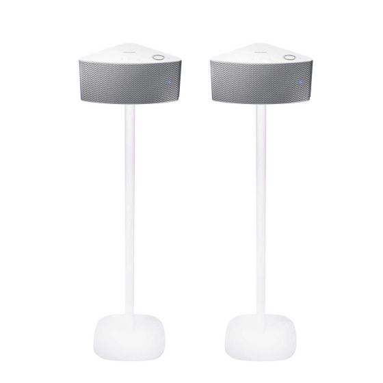 Coppia di piedistalli Vebos con Samsung M3 WAM351 Bianco Doppio