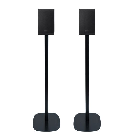 Coppia di piedistalli Vebos con Sharp HT-SPR52021BK Nero Doppio