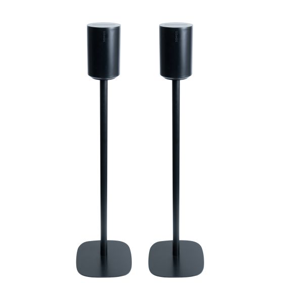 Coppia di piedistalli Vebos con Sonos Era 100 Nero Doppio