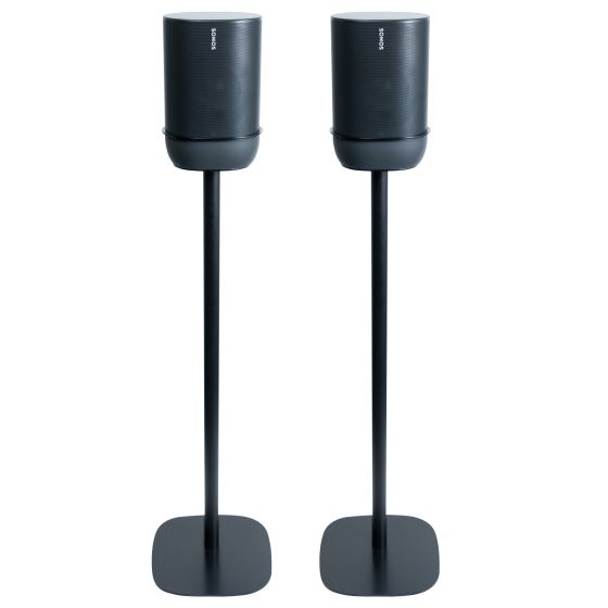 Coppia di piedistalli Vebos con Sonos Move Nero Doppio