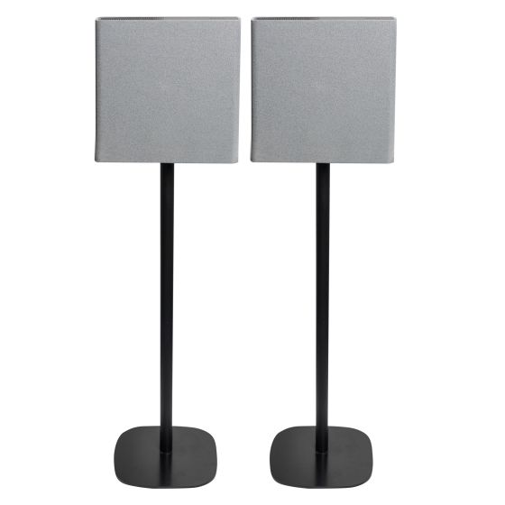 Coppia di piedistalli Vebos con Sony BRAVIA Theatre Quad Nero Doppio