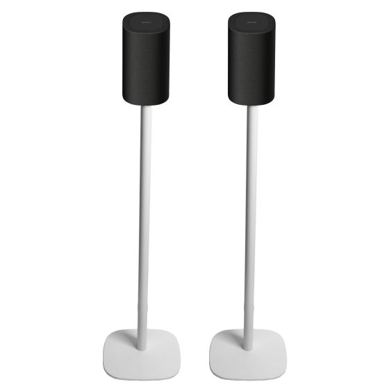 Coppia di piedistalli Vebos con Sony Bravia Theatre Rear 8 Bianco Doppio
