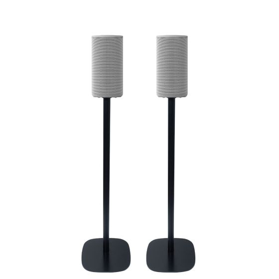 Coppia di piedistalli Vebos con Sony HT-A9 Nero Doppio