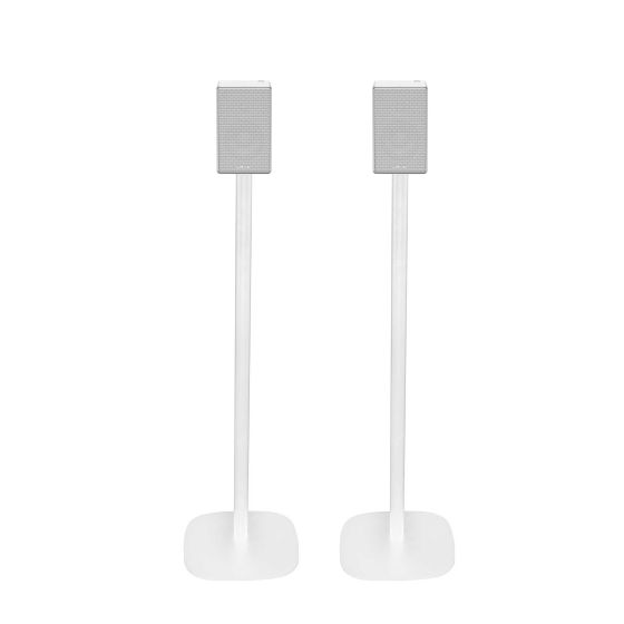 Coppia di piedistalli Vebos con Sony SRS-ZR5 Bianco Doppio