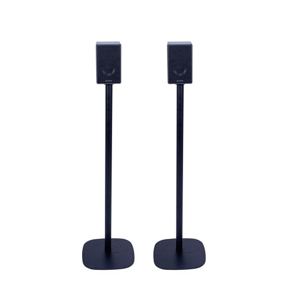 Coppia di piedistalli Vebos con Sony SRS-ZR5 Nero Doppio
