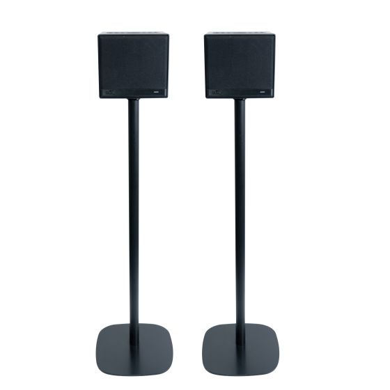 Coppia di piedistalli Vebos con Teufel One S Nero Doppio