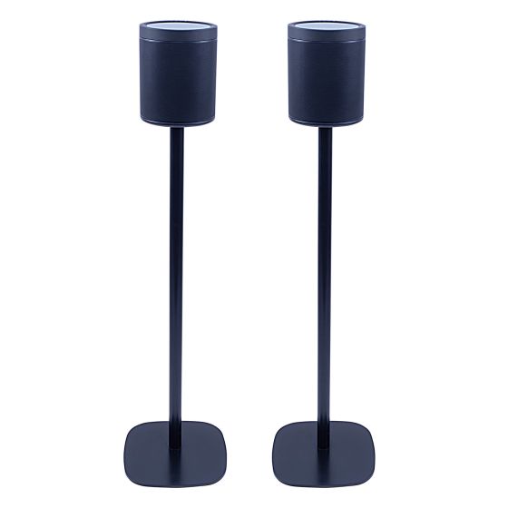 Coppia di piedistalli Vebos con Yamaha MusicCast 20 Nero Doppio