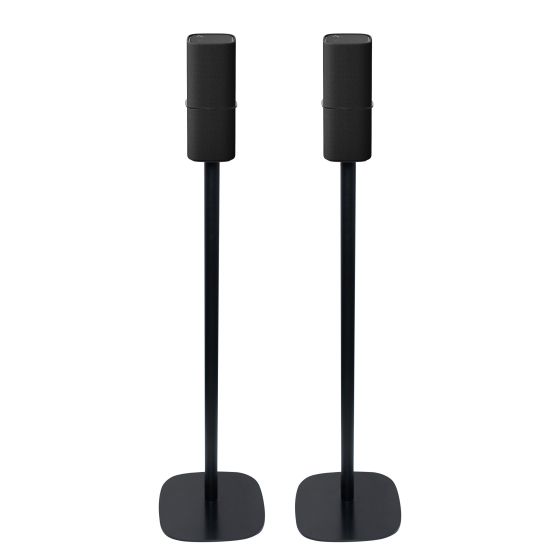 Coppia di piedistalli Vebos con Yamaha True X Speaker 3A Nero Doppio