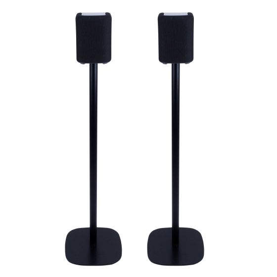Coppia di piedistalli Vebos con Yamaha WX-010 MusicCast Nero Doppio