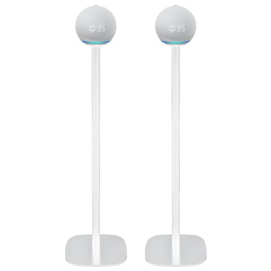 Piedistallo Vebos con Amazon Echo 4th Gen Bianco Doppio