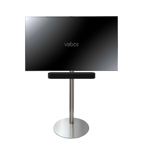 Piedistallo Vebos con Televisione Sonos Beam In Acciaio Inox