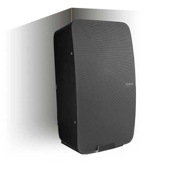 Supporto a muro Vebos per Angolo Sonos Five Nero - Verticale