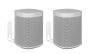 Coppia di supporti a muro Vebos per Sonos One SL Bianco Doppio