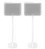 Coppia di piedistalli Vebos con Denon Home 350 Bianco Doppio