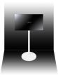 Piedistallo Vebos per Televisione Bianco VESA 200 vista aggiuntiva 3