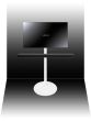 Piedistallo Vebos per Televisione Yamaha Sound Bar bianco vista aggiuntiva 2